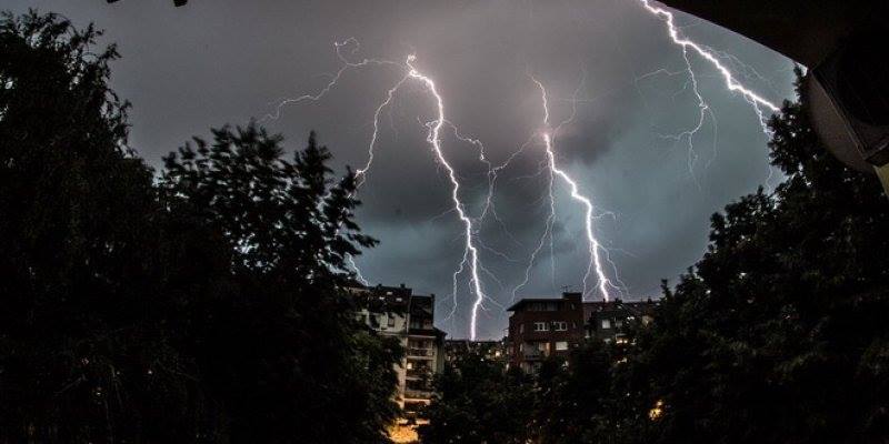 (Видео) Невреме во Србија – силен ветер откорна дрвја